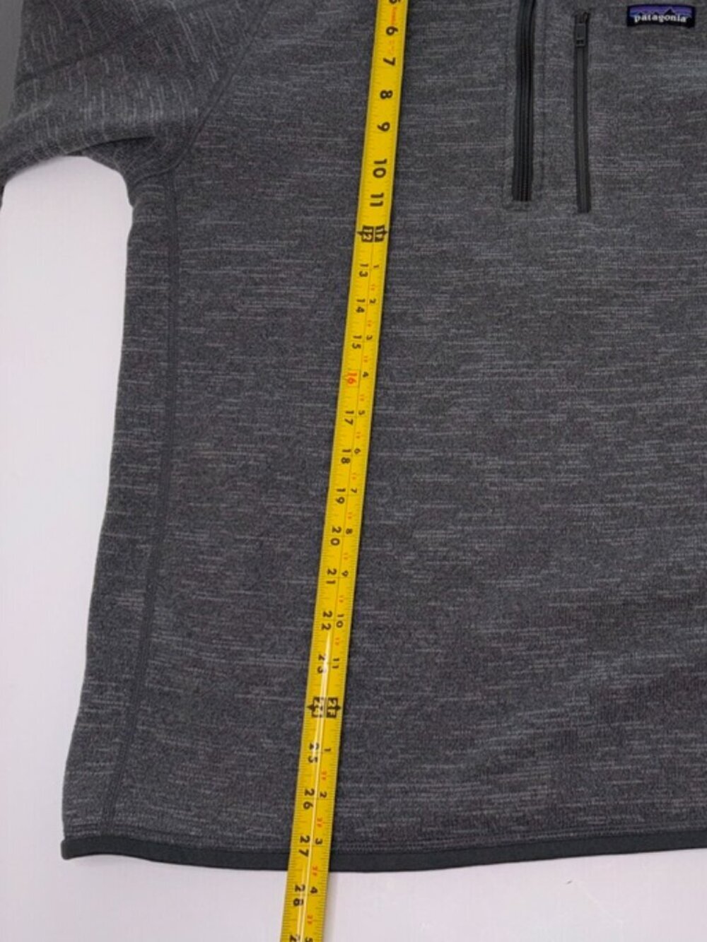 Patagonia Men's Better Sweater Quarter Zip Pullover Heathered Gray size Medium - Picture 6 of 7